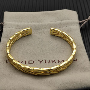 David Yurman 9mm gold chevron bracelet